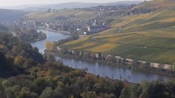 Blick von Nittel Rehlingen auf Wormeldange (Luxemburg) 