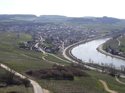Blick auf Nittel Nittel an der Obermosel